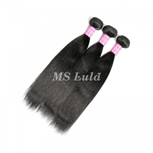 #1 Jet Black Natural Straight Human Hair Bundles(Can't Take Dye) | Human Hair Wig | Lace Front